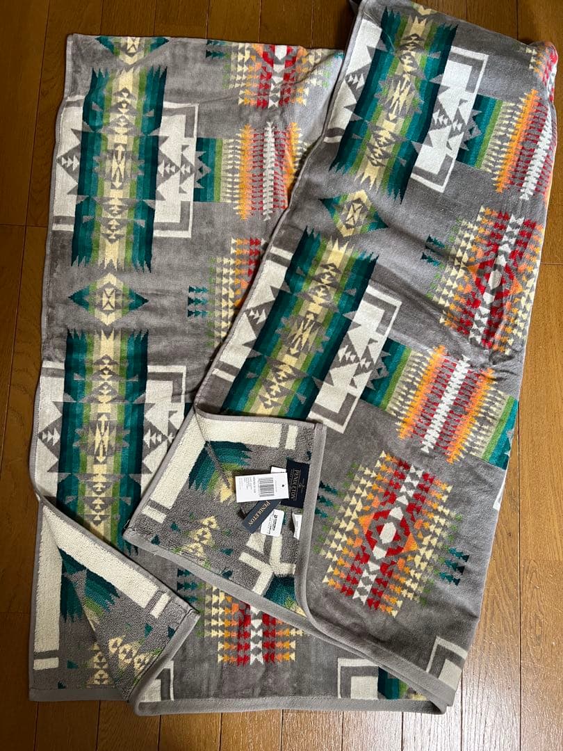 PENDLETON 幾何学模様 ブランケット 101×177 新品タグ付き