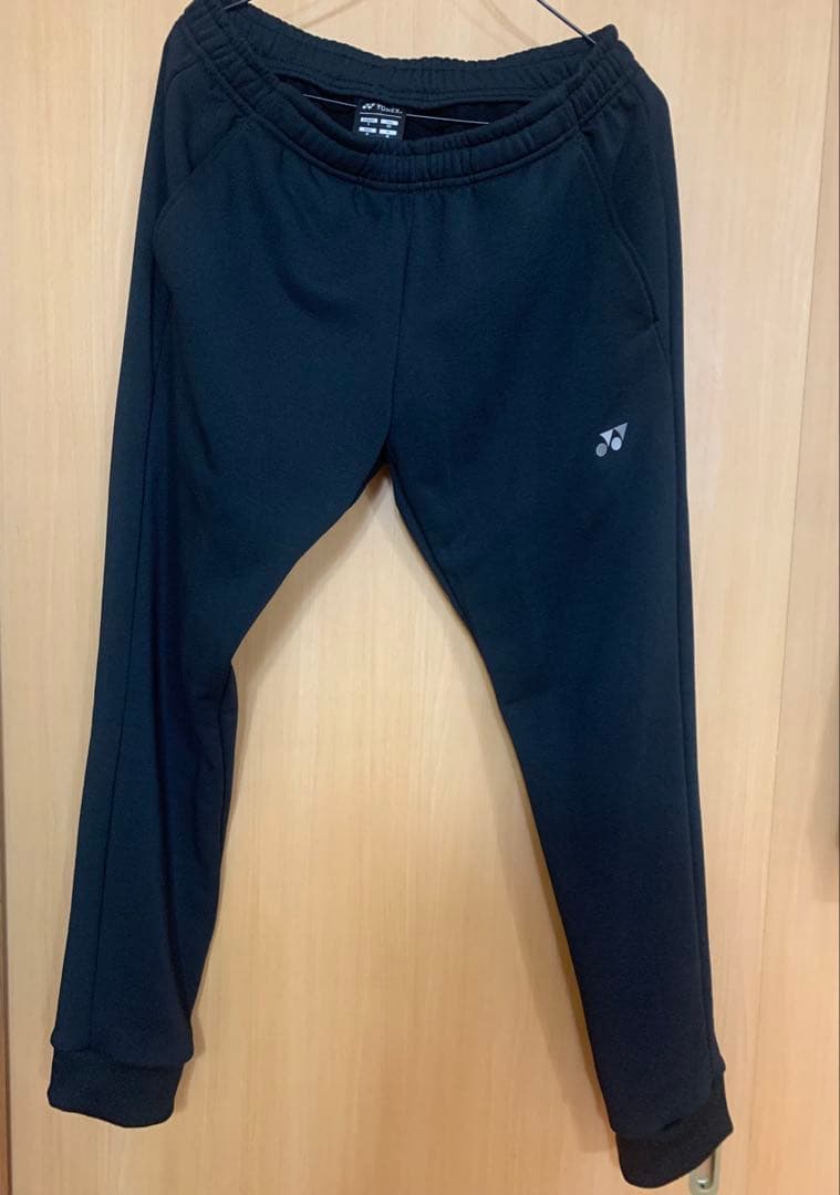【中古・美品】ヨネックス パーカー 上下セット ブラック Mサイズ