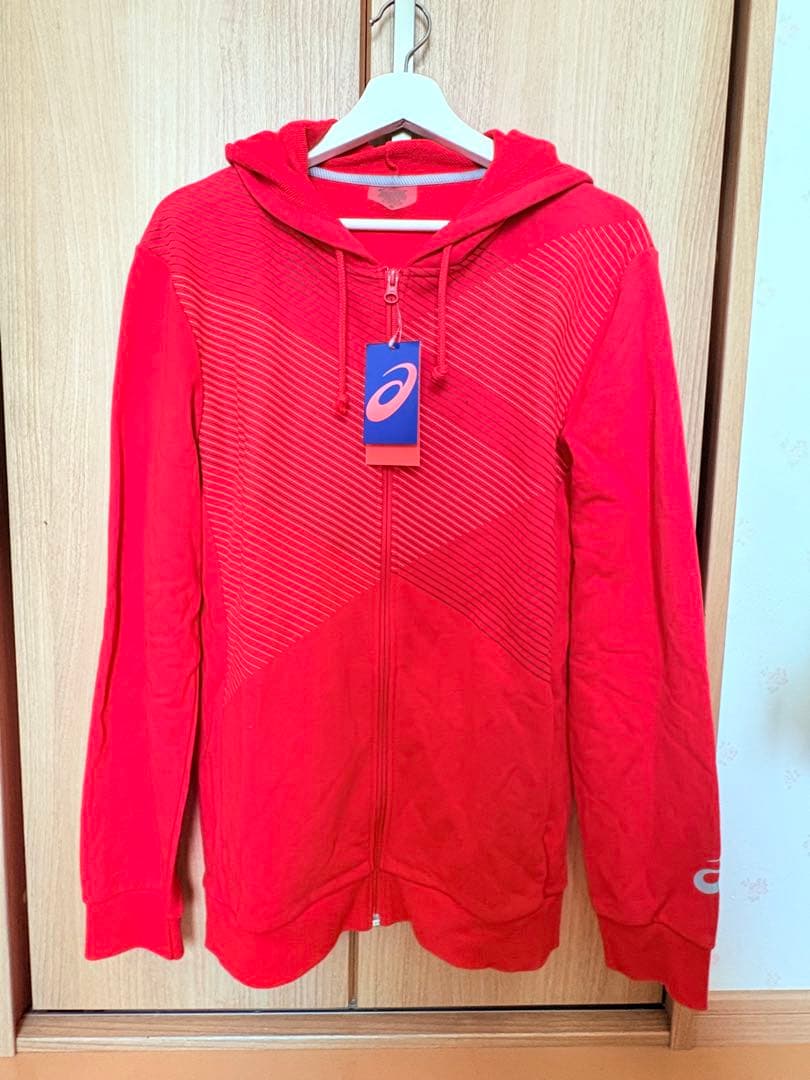 ASICS（アシックス）　スウェットフーディ　クラシックレッド　赤　パーカー