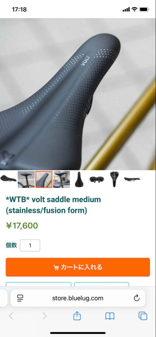 パーツ WTB* volt saddle medium (stainless/fusio