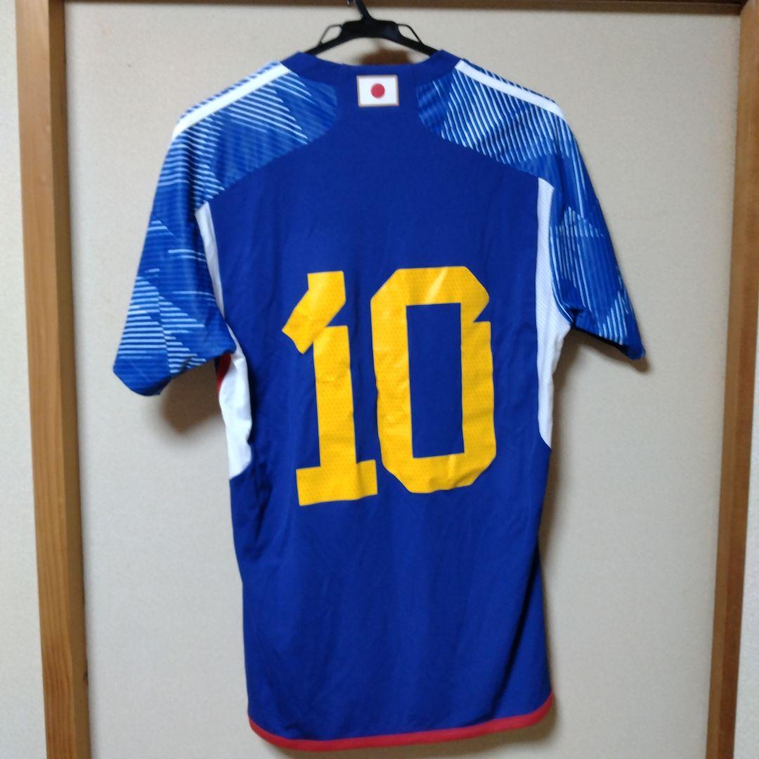 adidas　サッカー日本代表ユニホーム　北澤豪さん　サイン入り