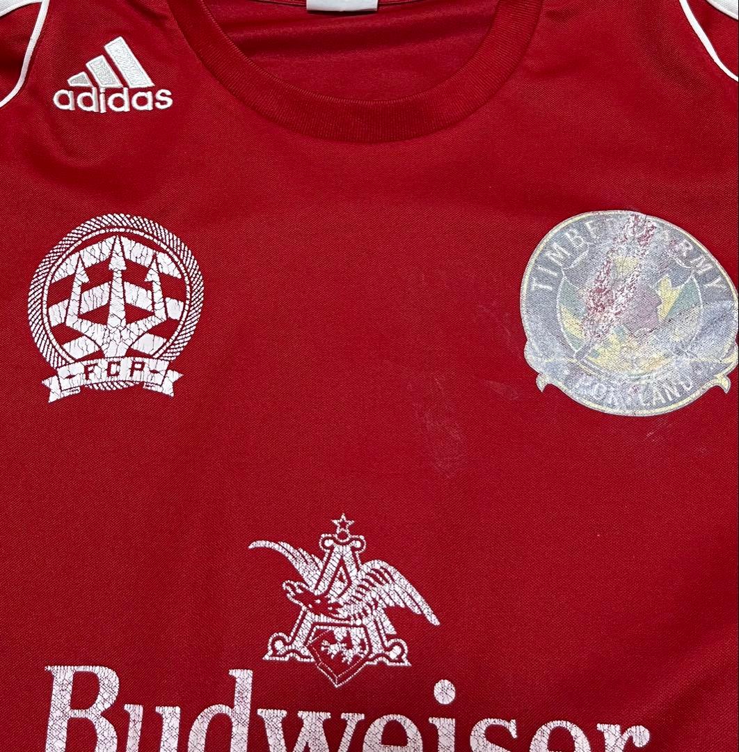 00s adidas FCP Budweiser サッカーシャツ レッド　M