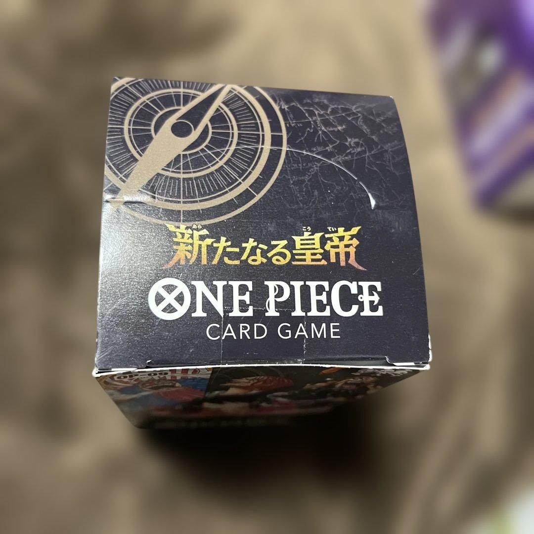 新たなる皇帝 ONE PIECE カードゲームテープ付き未開封ボックス