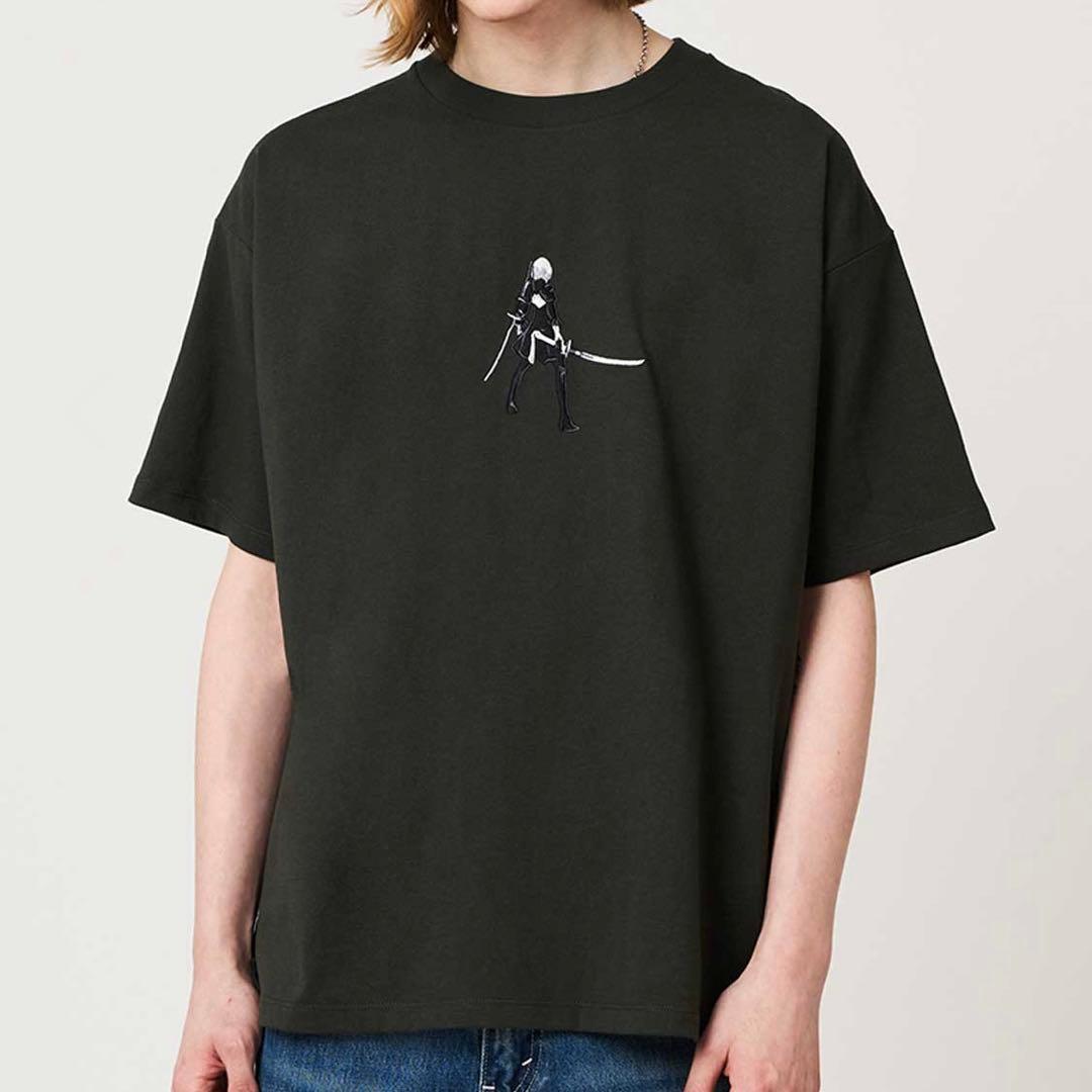 ニーア オートマタ グラニフ　エンゲルス　ビッグシルエットTシャツ