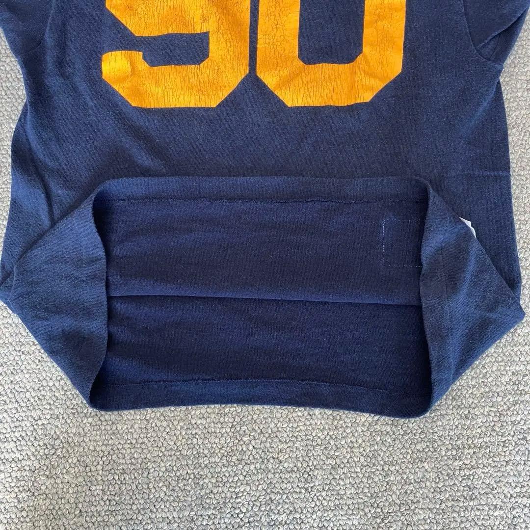 80s チャンピオン NOTRE DAME フットボールTee ネイビー M