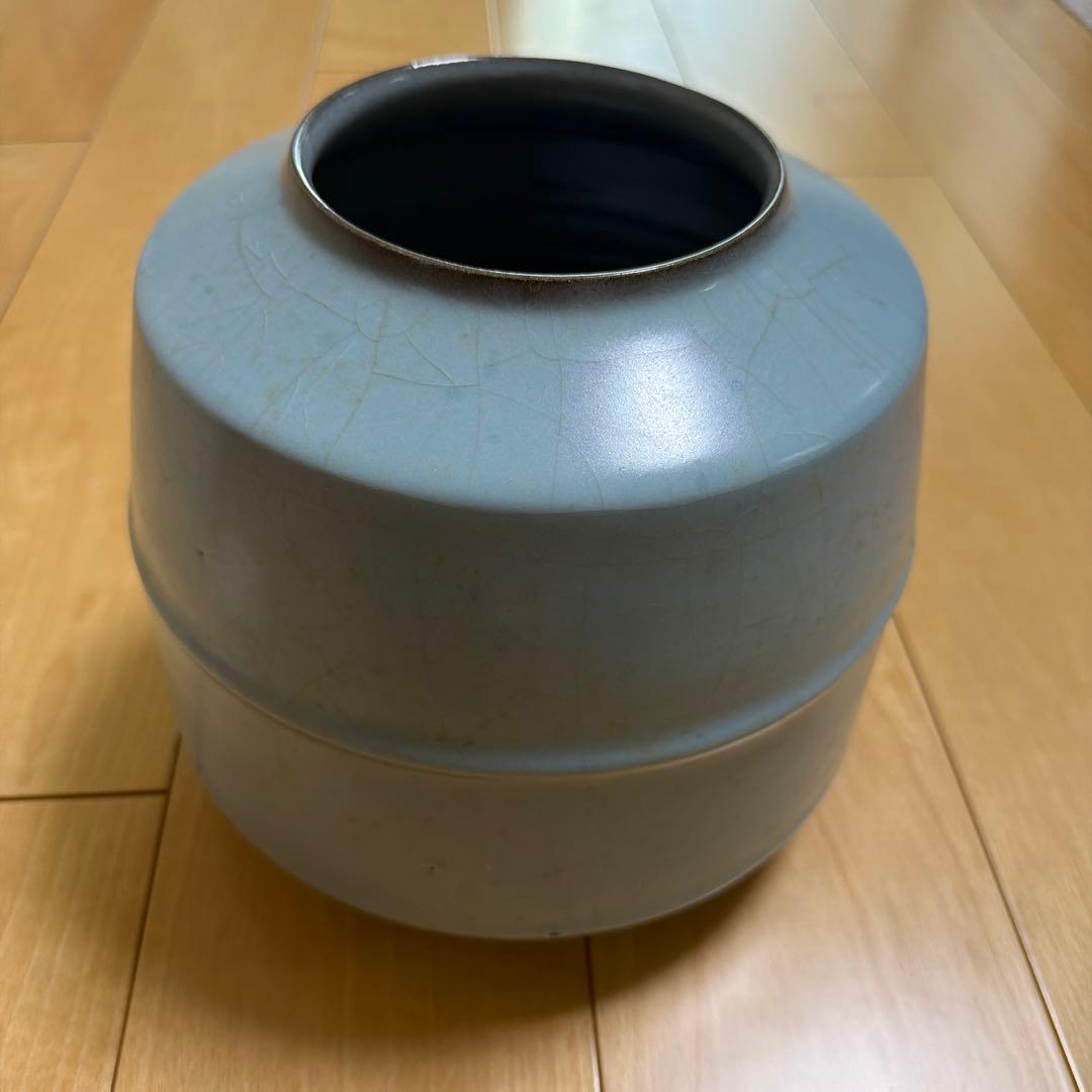 中島宏 青磁 壺 箱付 人間国宝 重要無形文化財保持者 作家物