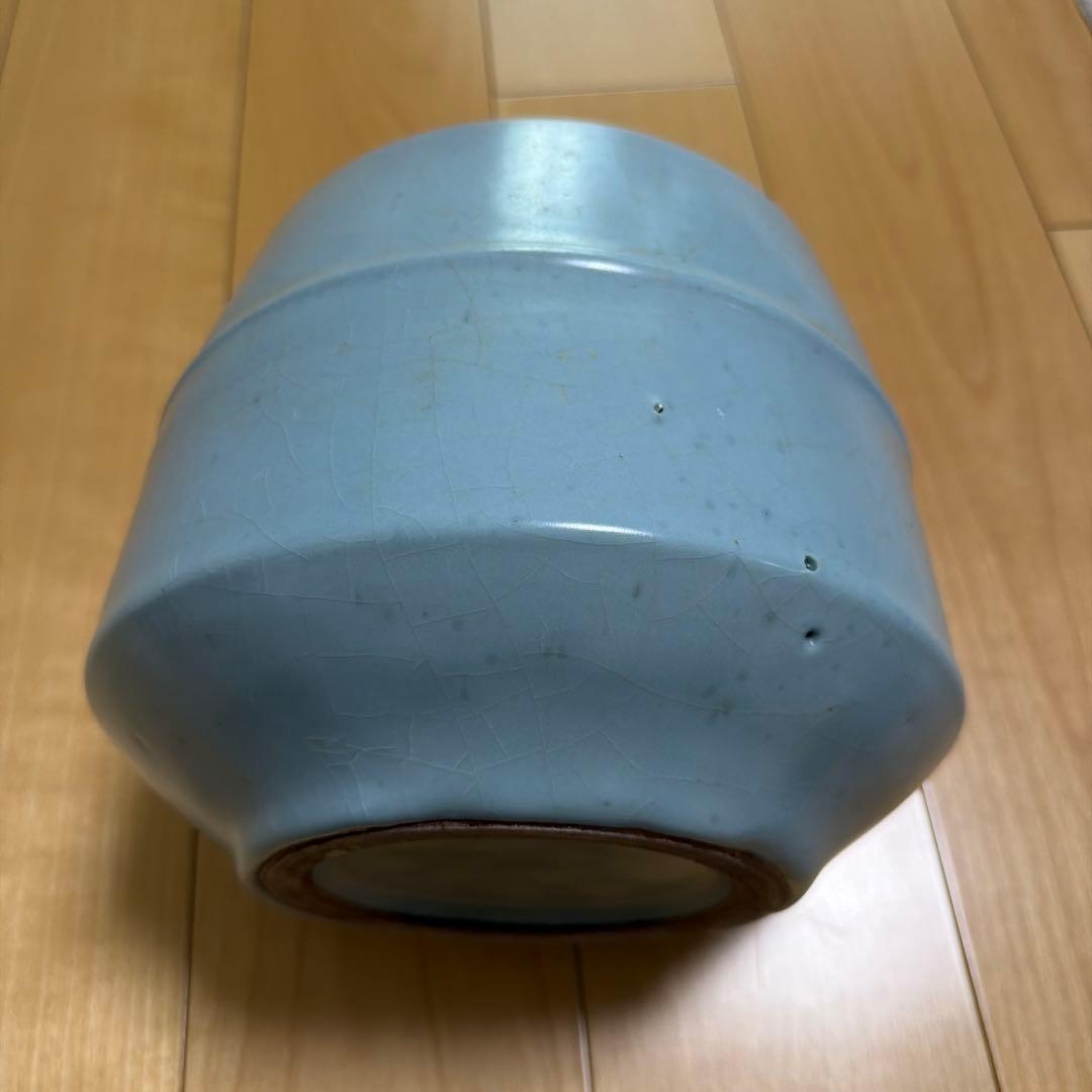 中島宏 青磁 壺 箱付 人間国宝 重要無形文化財保持者 作家物