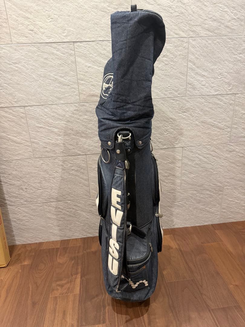 EVISU デニムキャディバッグ フード付き