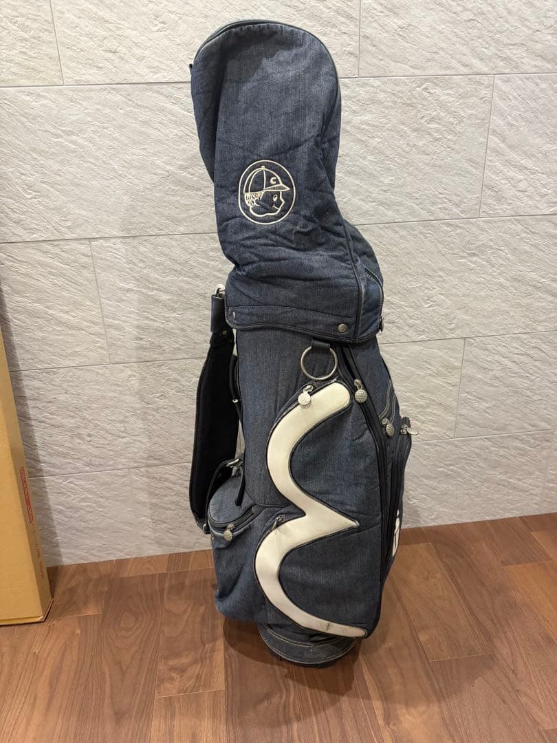 EVISU デニムキャディバッグ フード付き