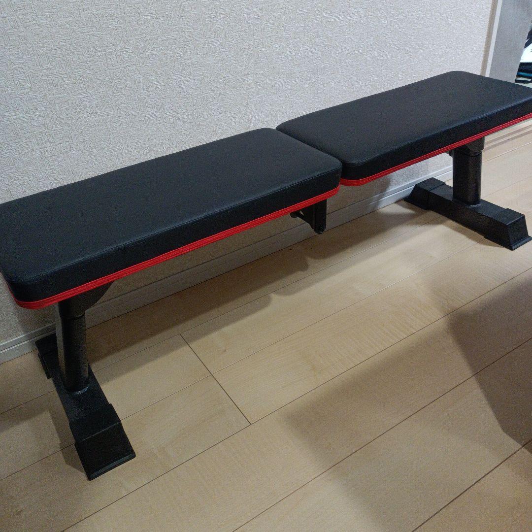 美品　フラットベンチ トレーニングベンチ　折りたたみ式