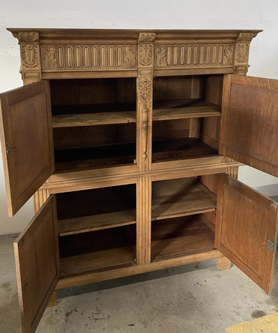 フランス アンティーク Oak Cabinet キャビネット