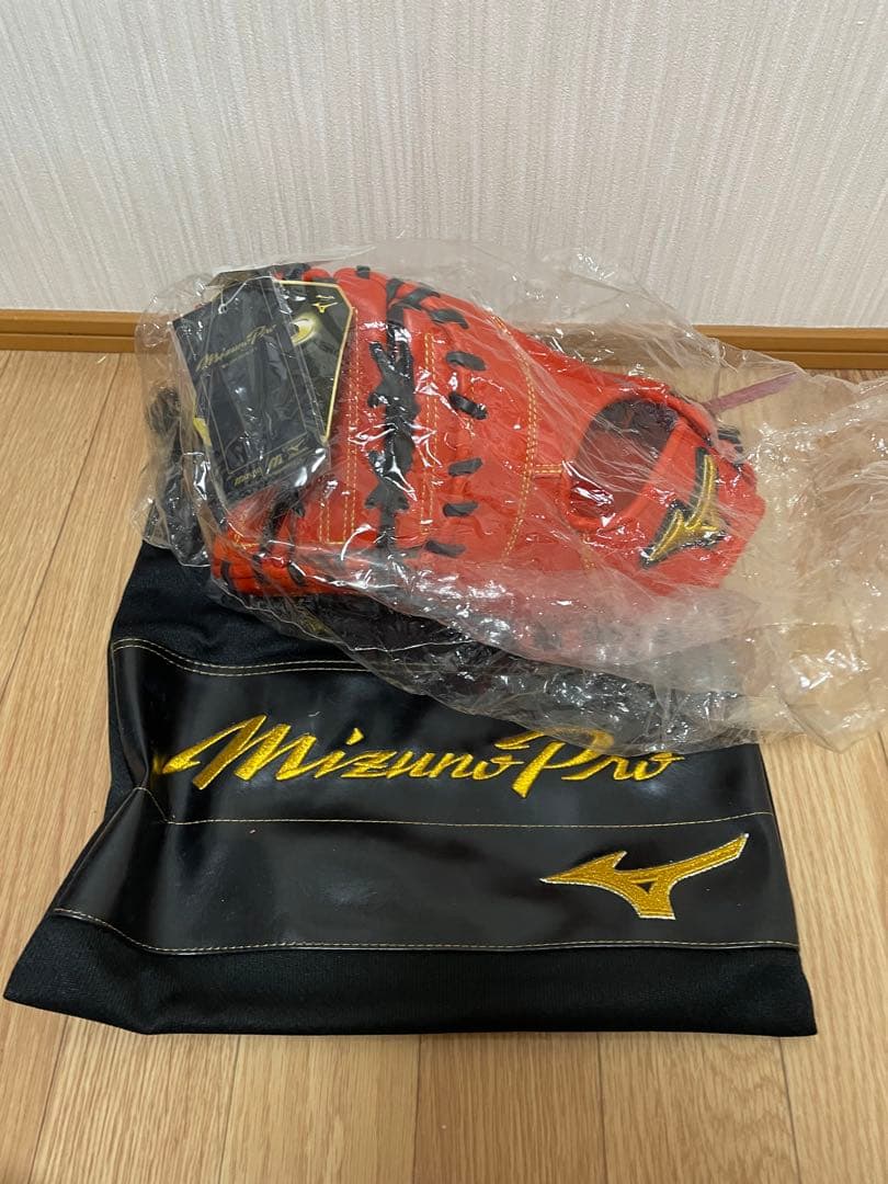 Mizuno Pro 硬式グローブ スプリットオレンジ 左投げ用