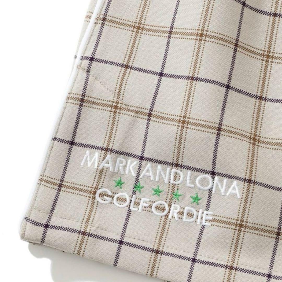 MARK&LONA スカート　美品　S オックスチェック　ゴルフウェアー　タイト