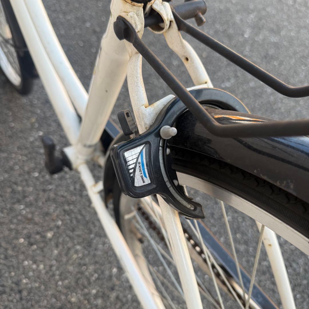 【都内/千葉市引取】ママチャリ 26インチ自転車 鍵/カゴ/ライト付