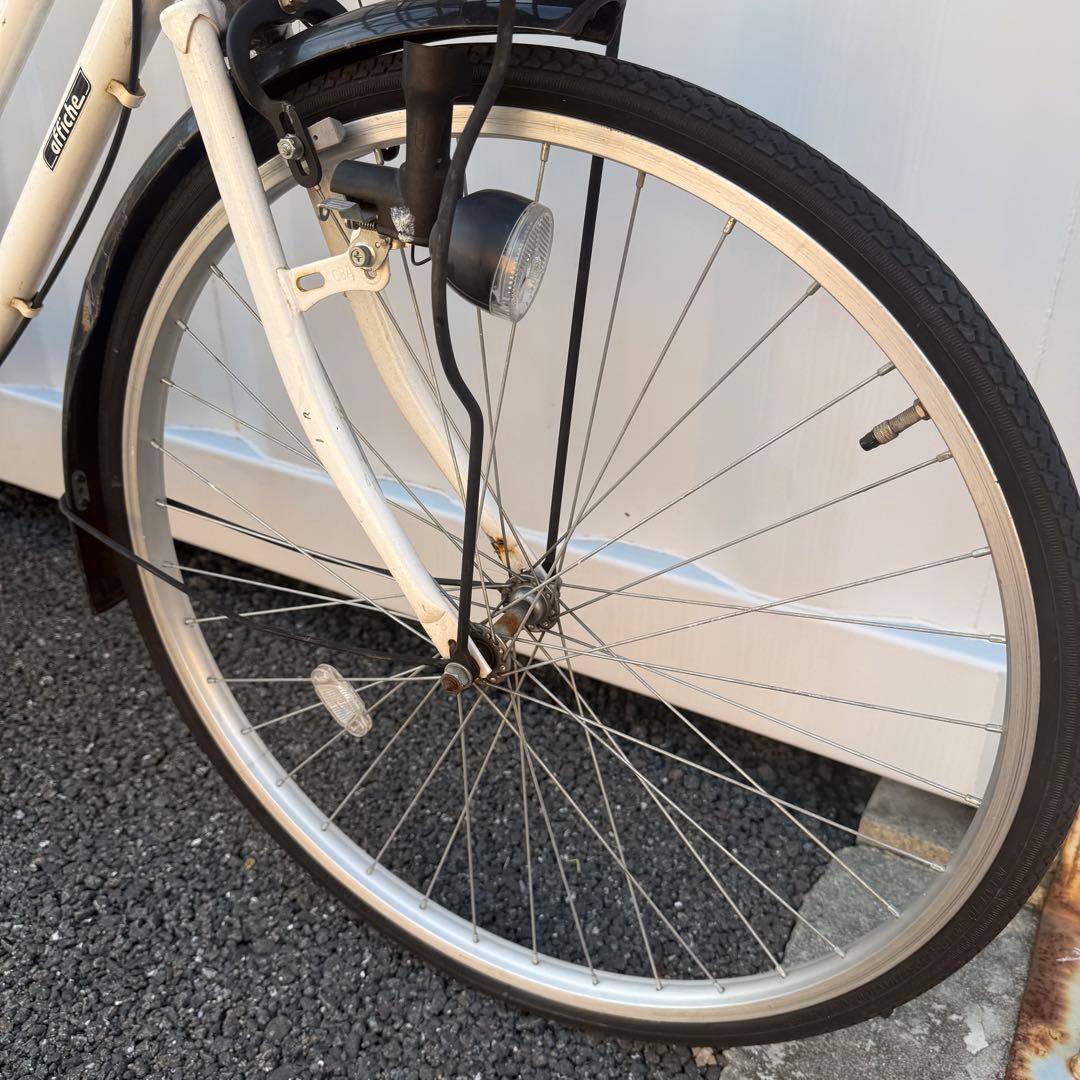 【都内/千葉市引取】ママチャリ 26インチ自転車 鍵/カゴ/ライト付