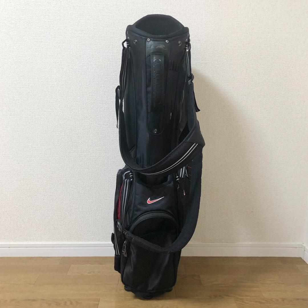 【希少】 NIKE ナイキ ゴルフ キャディバッグ 8分割 スタンド型 ブラック