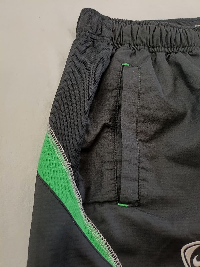 ★激レア☆　90S　NIKE XL ピステパンツ ブラック/グリーン　ナイキ
