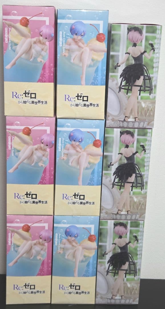 Re:ゼロから始める異世界生活　フィギュア×9個セット　新品未使用品です。