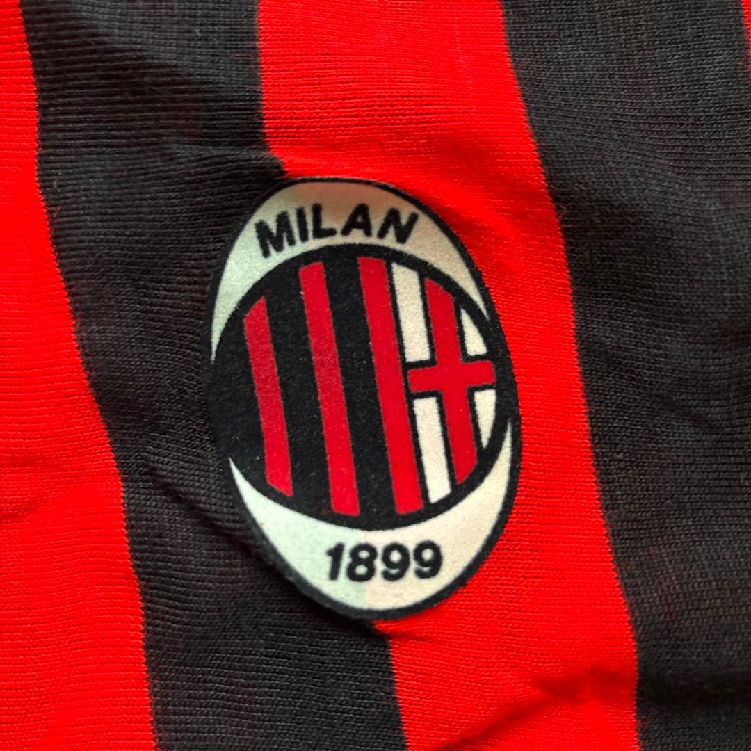 ACミラン風 ストライプ 長袖 サッカーシャツ レプリカ Mサイズ