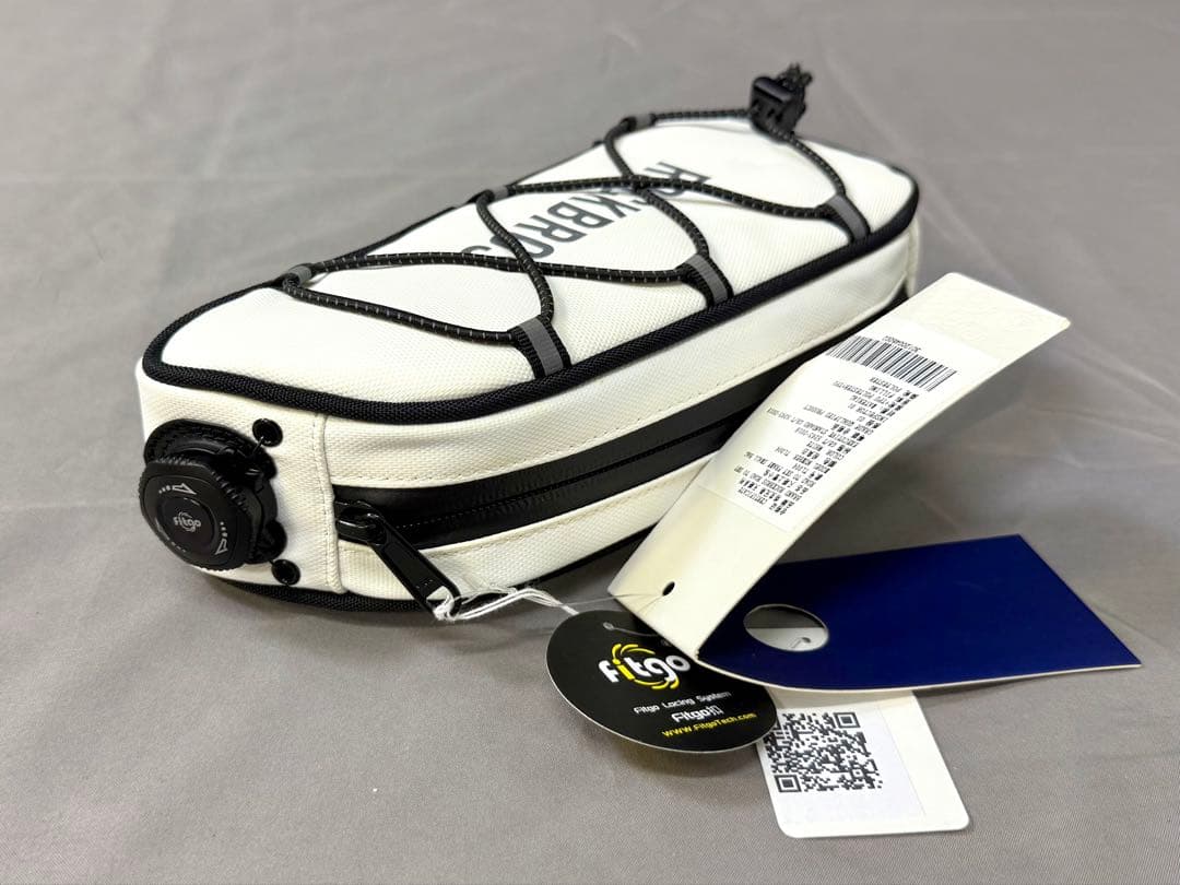 新品 ROCKBROS 自転車 フレームバッグ ホワイト防水・大容量・簡単取付
