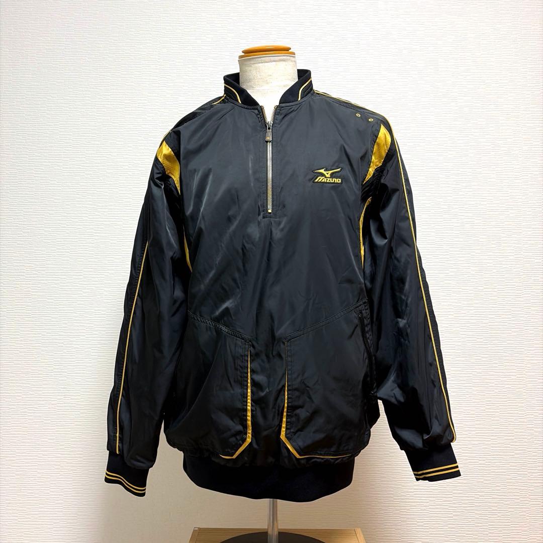 【Mizuno Pro】サイズXO 裏起毛　ナイロン　ハーフジップ