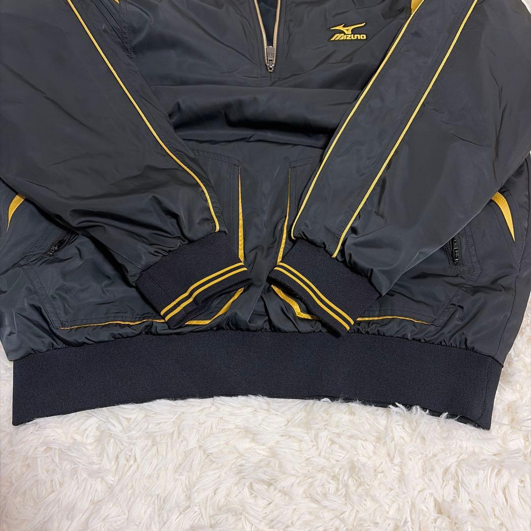 【Mizuno Pro】サイズXO 裏起毛　ナイロン　ハーフジップ
