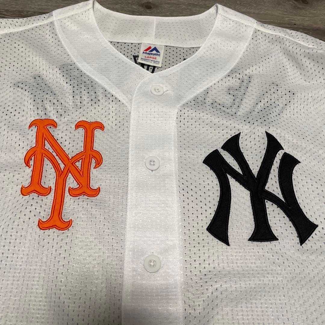 極美品Majestic MLB NY SUBWAY SERIES Jersey白