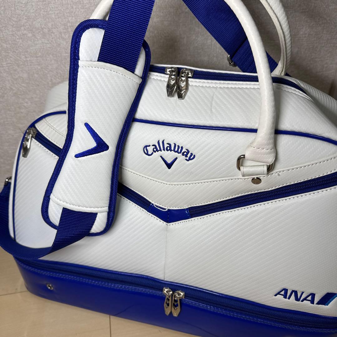 限定品　Callaway ANA ゴルフバッグ ボストンバッグ　白/青
