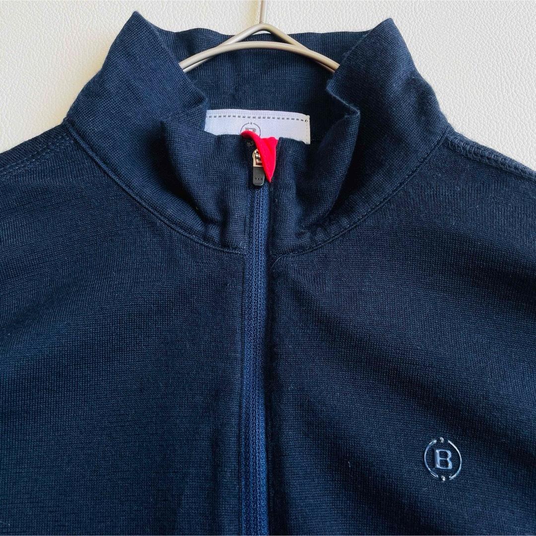 6803【美品】ブリーフィング　ハーフジップニットシャツ　長袖　レディース