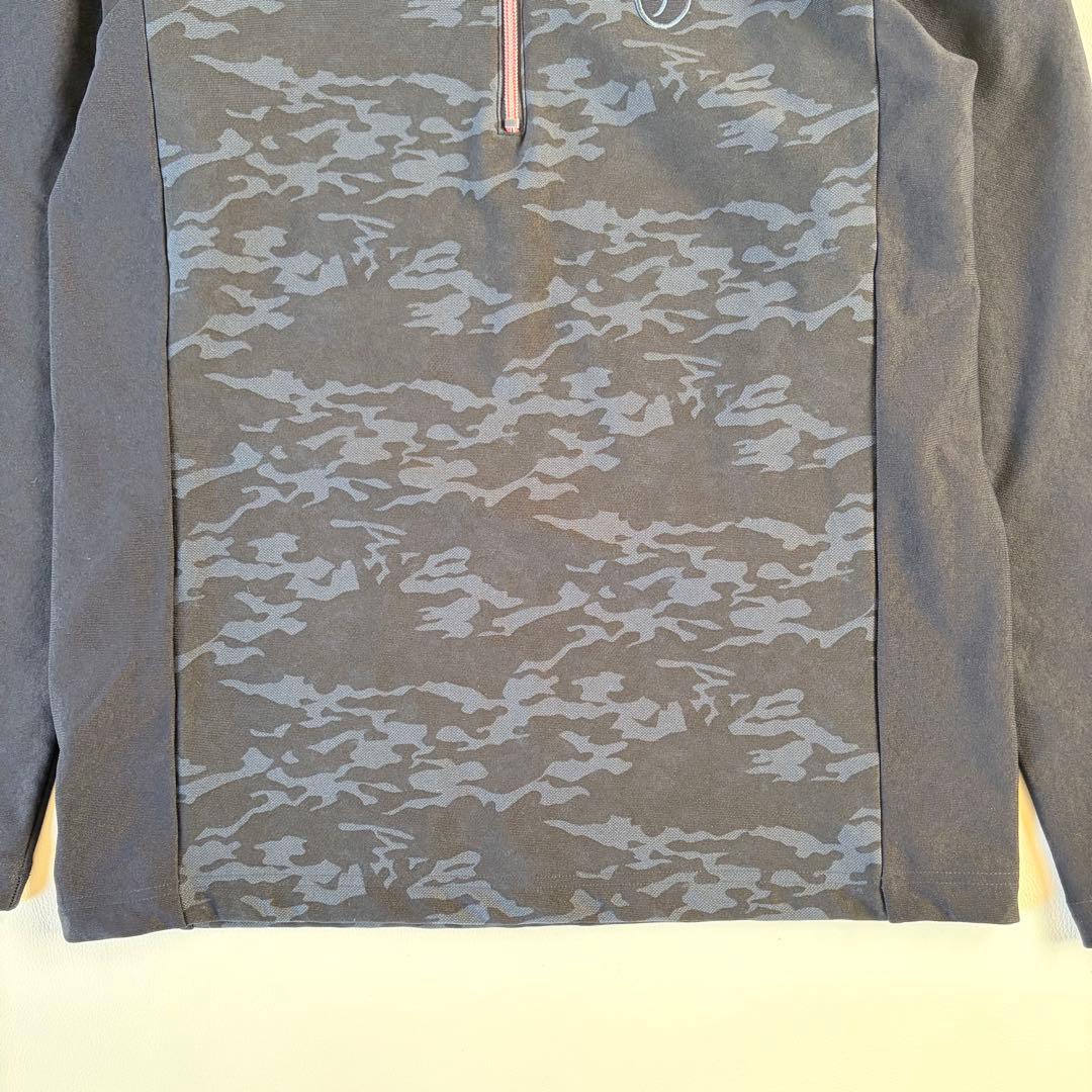 【美品】CASTELBAJAC ハーフジップ プルオーバー　カモフラメンズ M