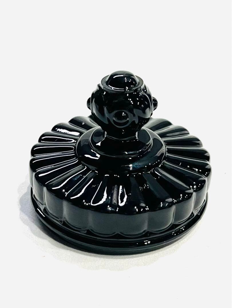 Baccarat バカラ / ※極美品 ブラッククリスタル　ルッセ 蓋物