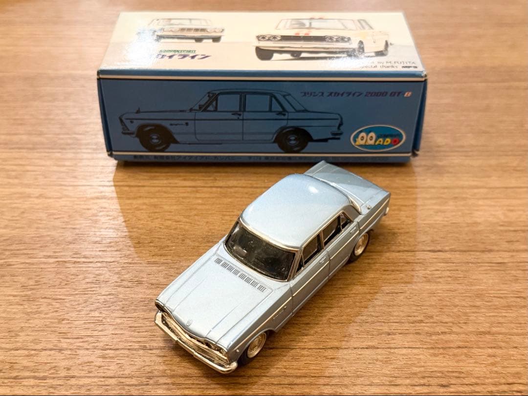中古品 1/43 アドバンスピリット プリンス スカイライン 2000 ブルー