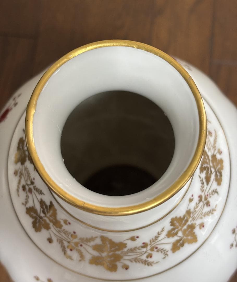 大倉陶園　赤絵花瓶　OLD OKURA　オールドオークラ　OKURA　花器