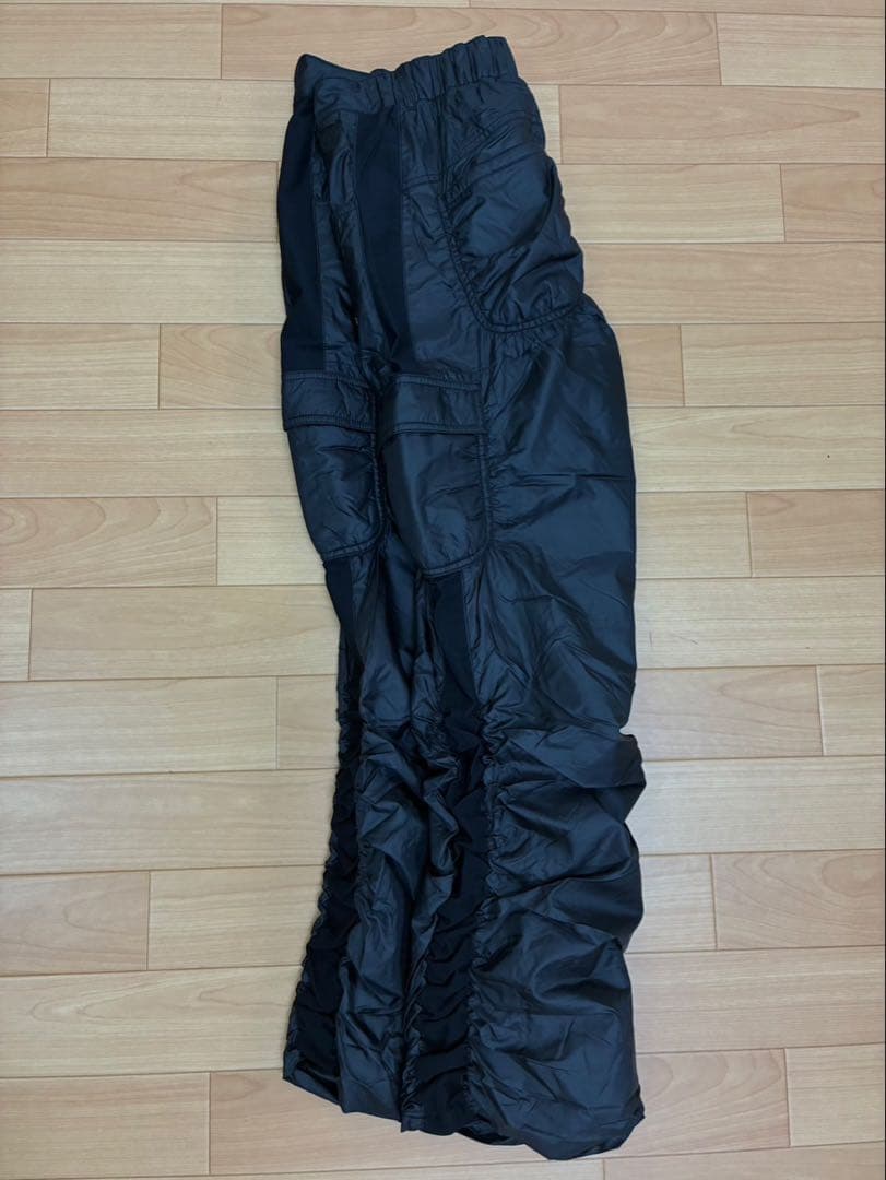 ストレッチカーゴパンツ 黒 レディース