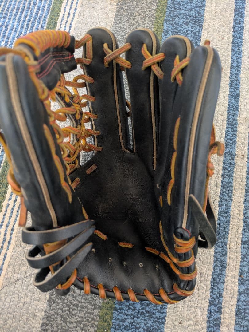 JUNKIE GLOVE 黒 レザー 硬式グローブ外野手用
