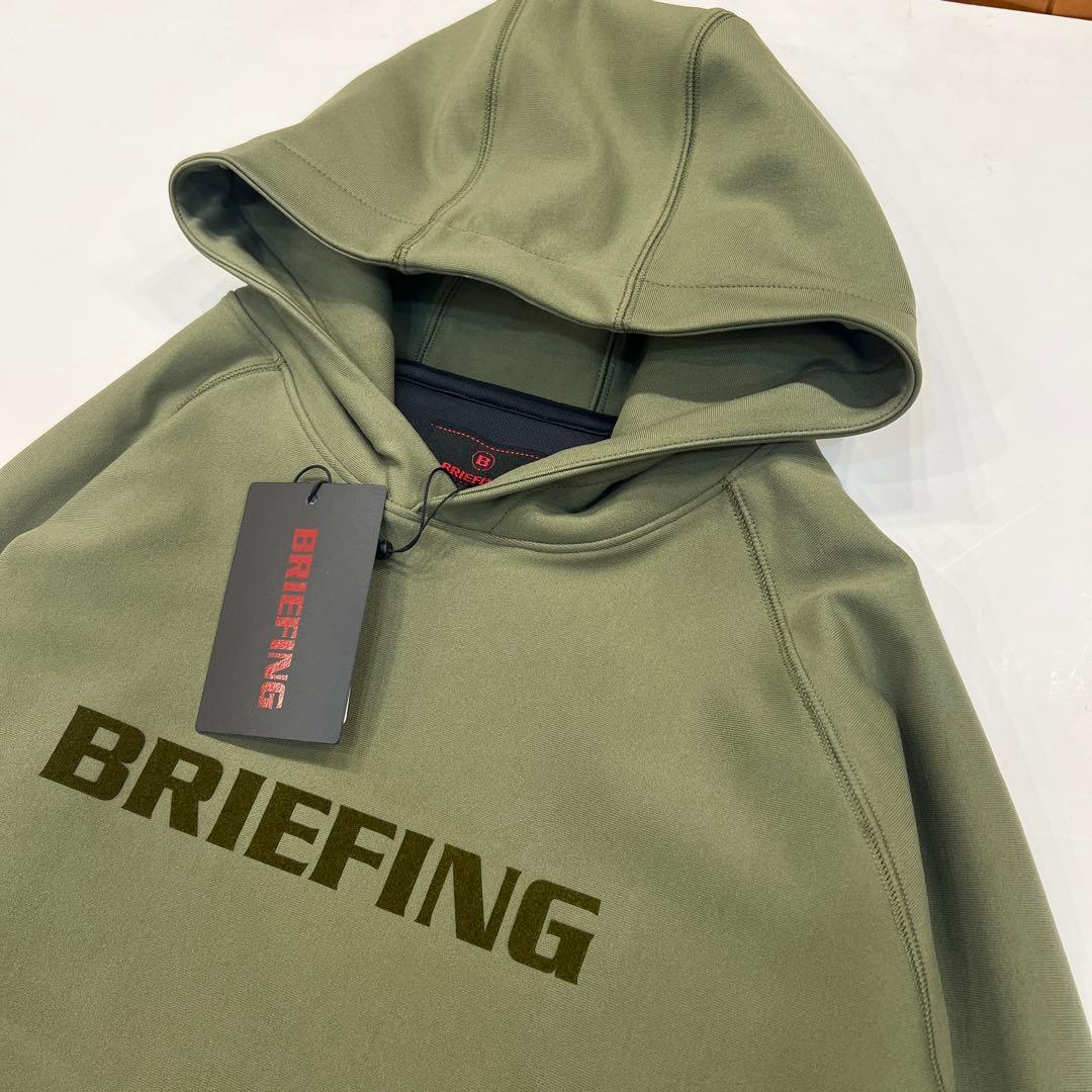 新品　BRIEFING MEN’S LOGO HOODIE オリーブL