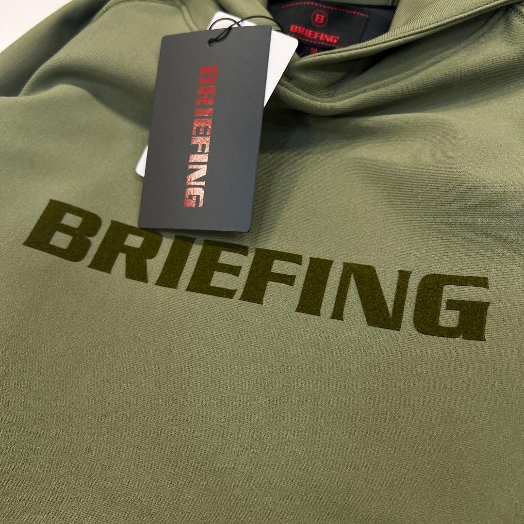 新品　BRIEFING MEN’S LOGO HOODIE オリーブL
