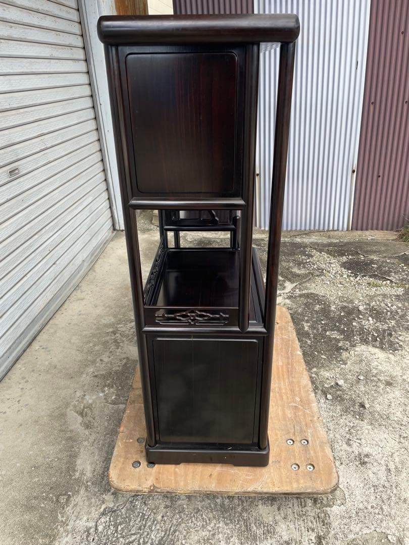 唐木家具 茶箪笥 飾り棚 アンティーク家具　和家具　ヴェンテージ
