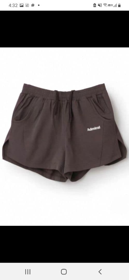 NA【美品】 admiral レディーステニス サイドスリットショーツ M