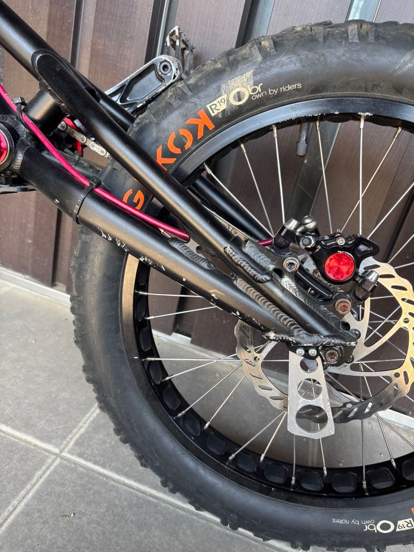 ECHO トライアル自転車　HOPEブレーキ付き　パーツおまけ付き