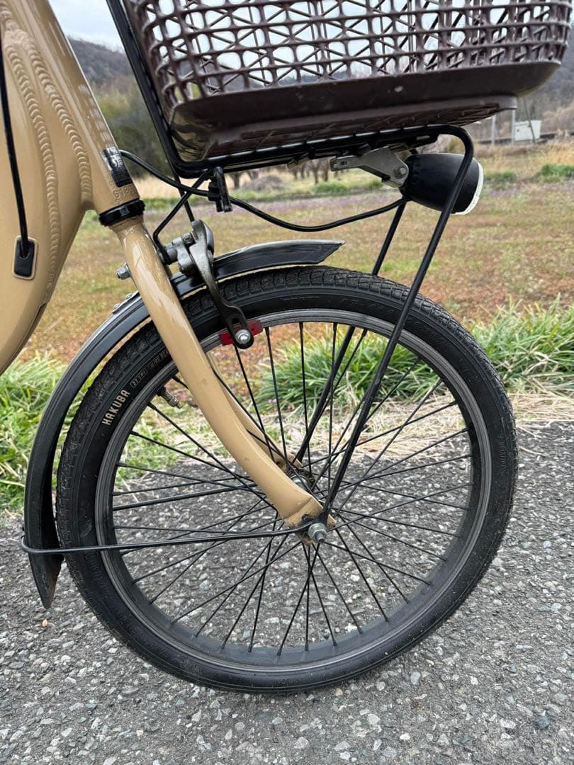 電動アシスト自転車 シティタイプ ベージュ