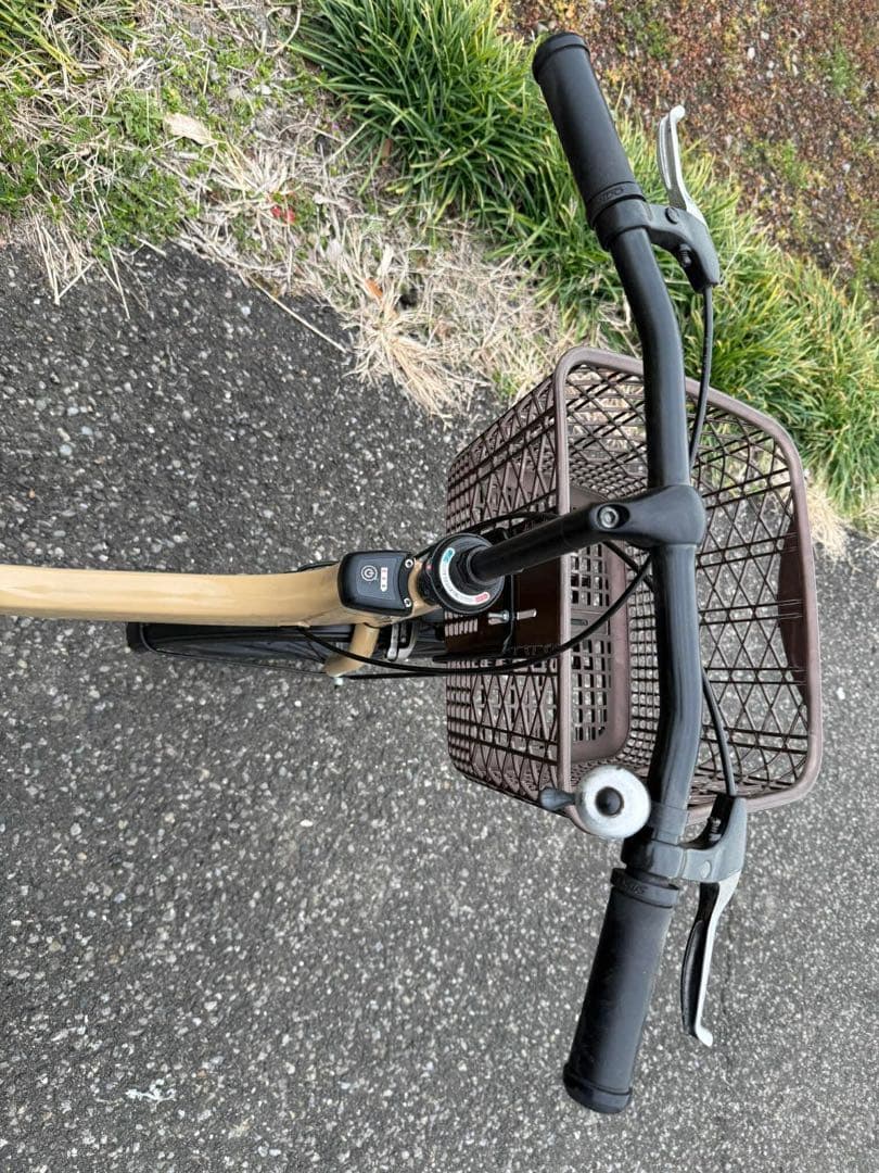 電動アシスト自転車 シティタイプ ベージュ