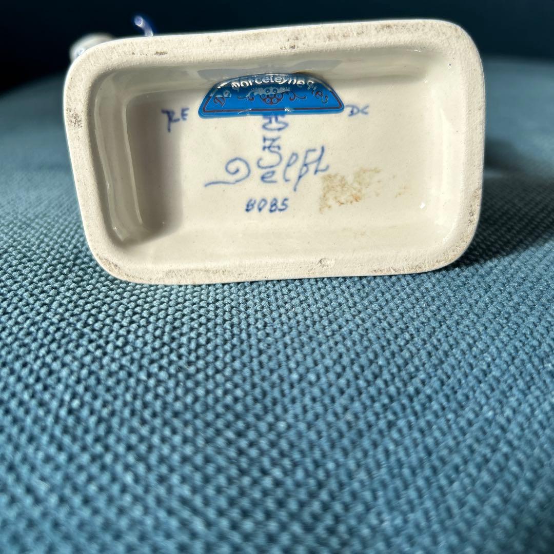 オランダ　デルフト フィギュリン　陶器　置物　　ハンドペイント