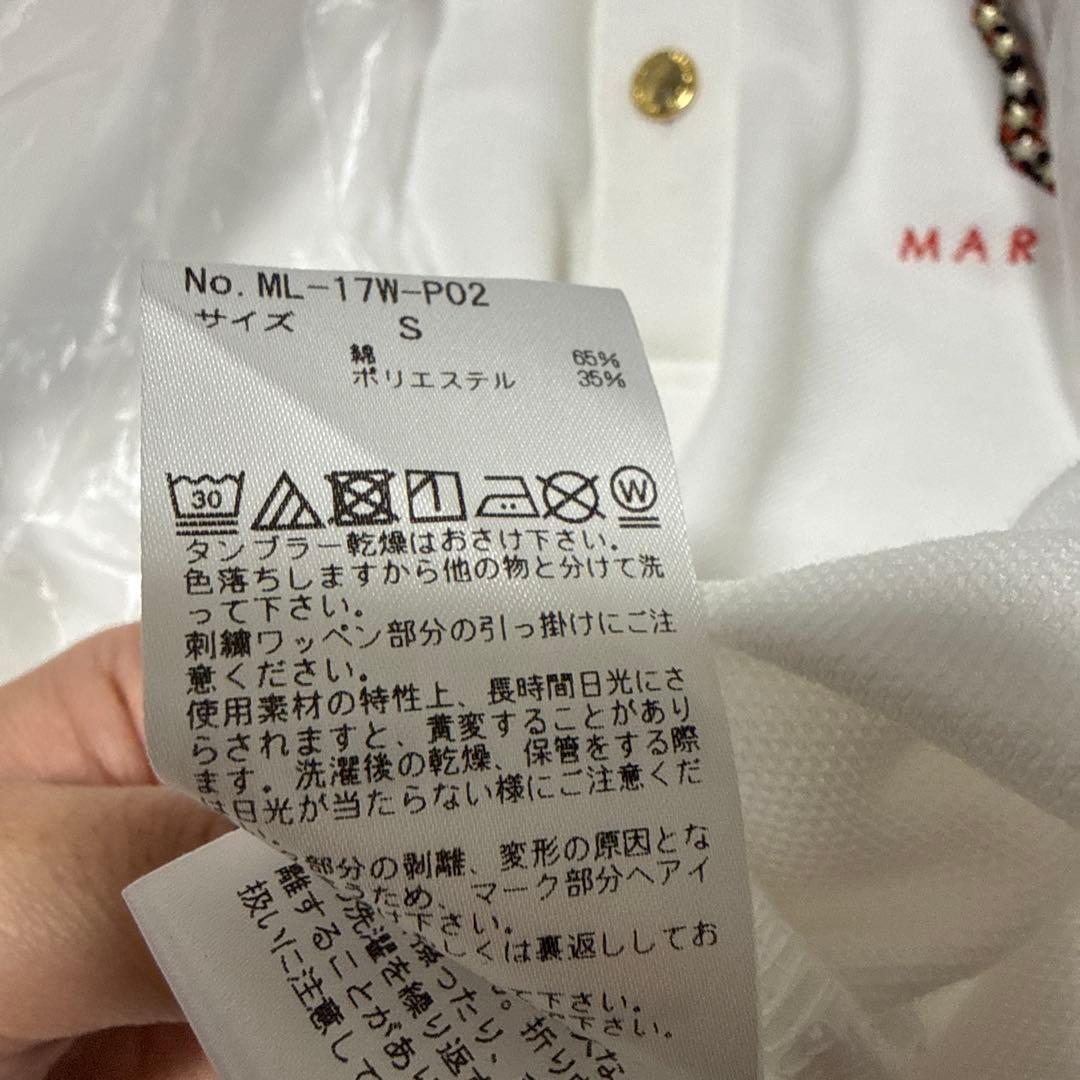 MARK&LONA スカル刺繍 ポロシャツ