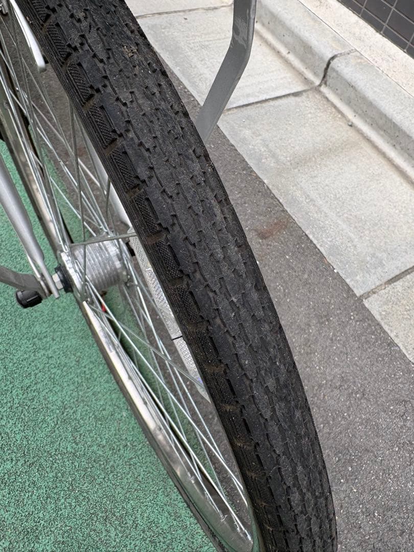 電動アシスト自転車 シルバー バスケット付き　パートナーDX 美品