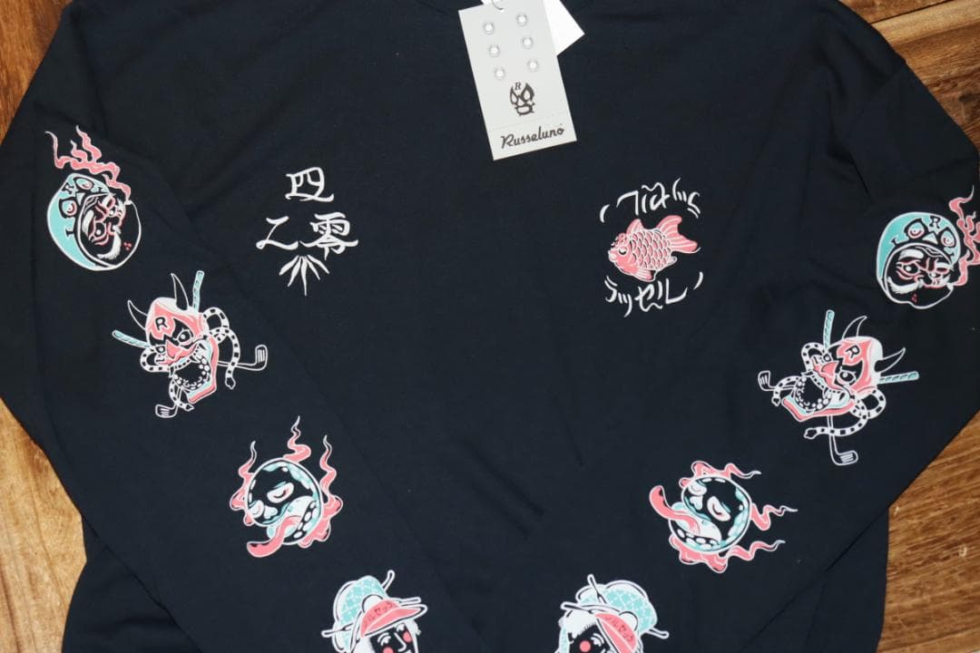 新品 ラッセルノ LOOSE FIT ハイネック 長袖シャツ (6/XL) Ⓗ