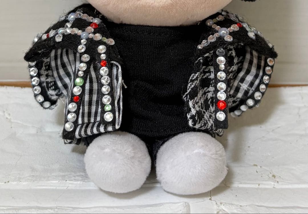 ぬい服　白黒ジャケット