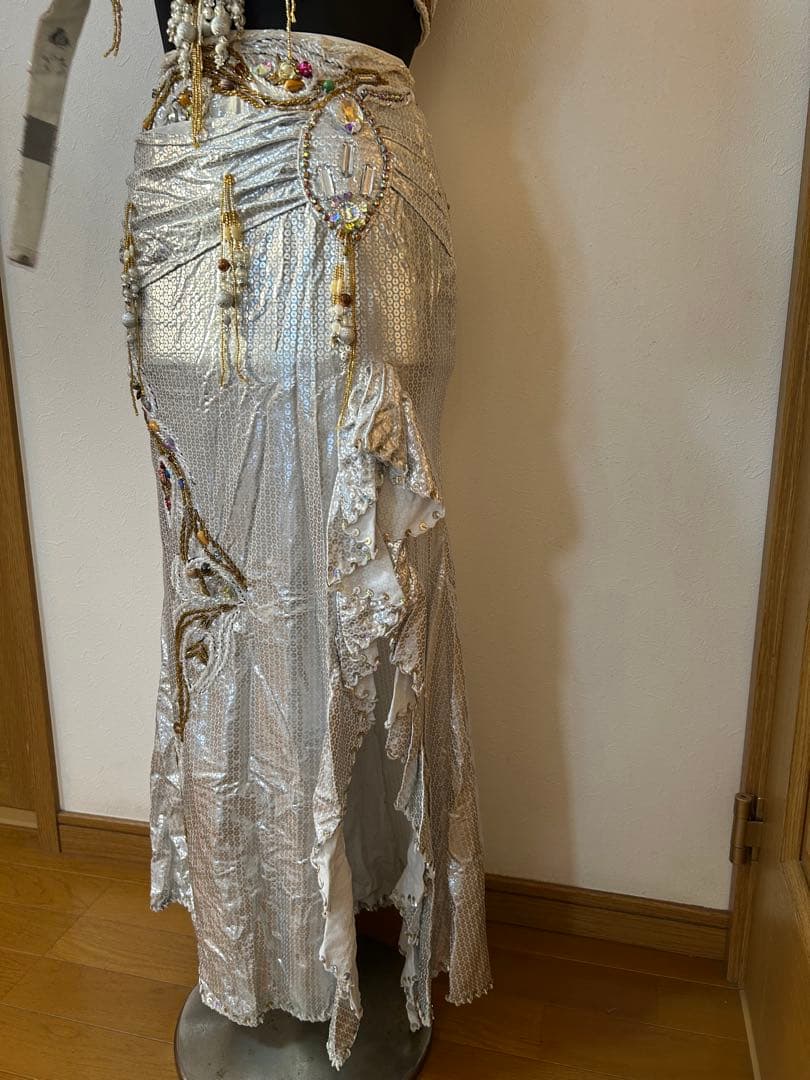 ベリーダンス セットアップ シルバー