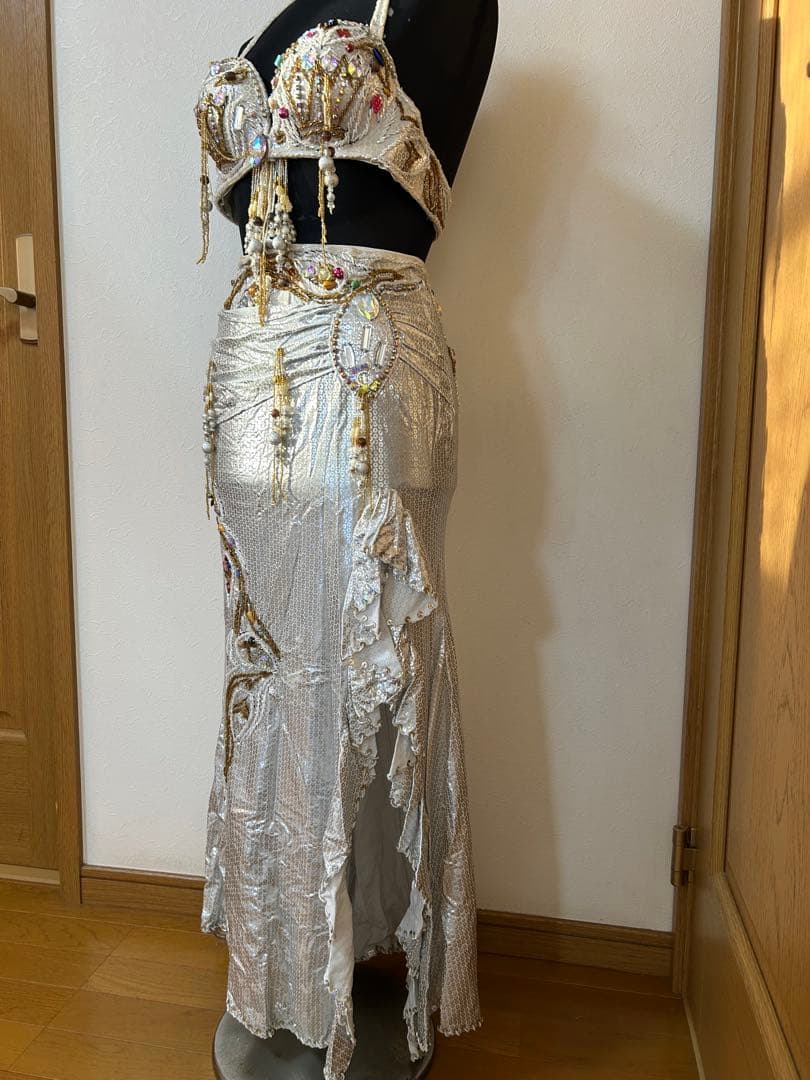 ベリーダンス セットアップ シルバー