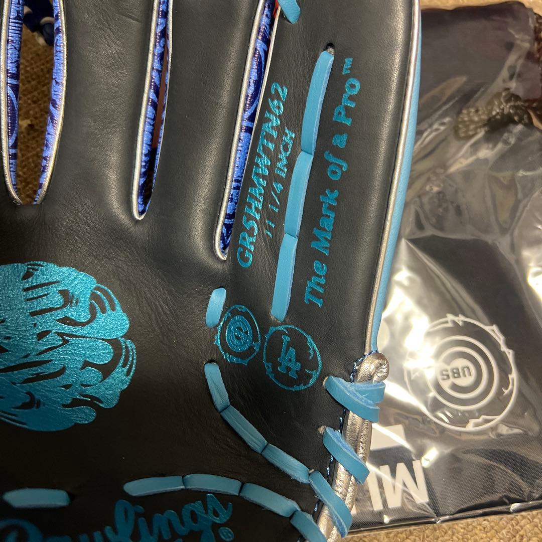 新品　Rawlings 軟式グローブ ネイビーサックス　内野手用　大人　右投げ